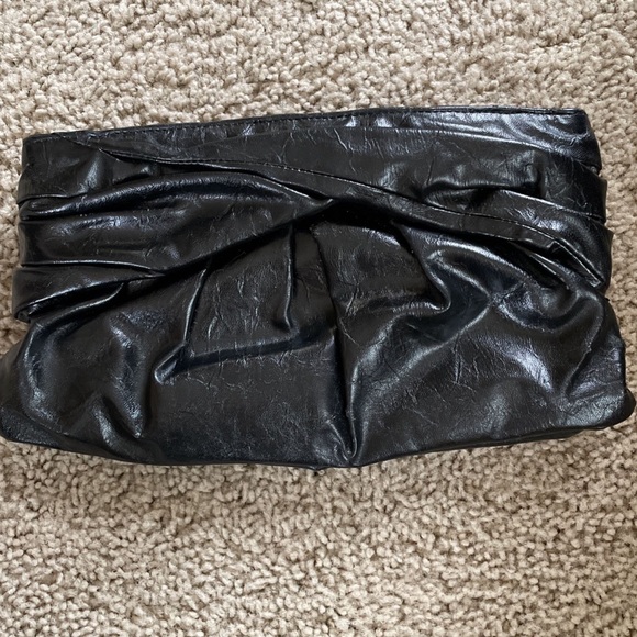 Express Black Leather Clutch - Picture 4 of 7